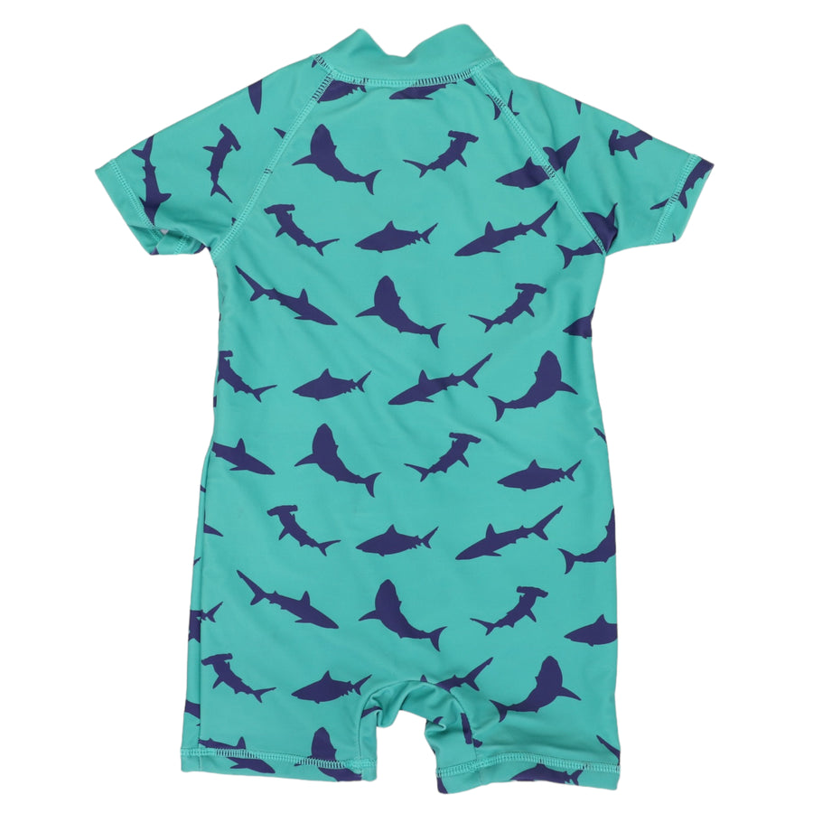 Shark Swimsuit Green