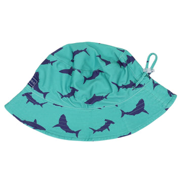 Shark Swim Sun Hat Green