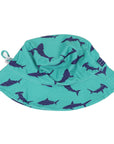 Shark Swim Sun Hat Green