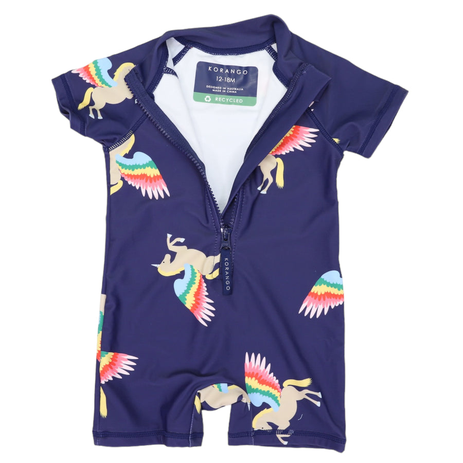 Unicorn Swimsuit Navy