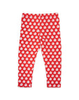 Legging with Sail Boat Print Red