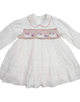 Smocked Dress Ivory