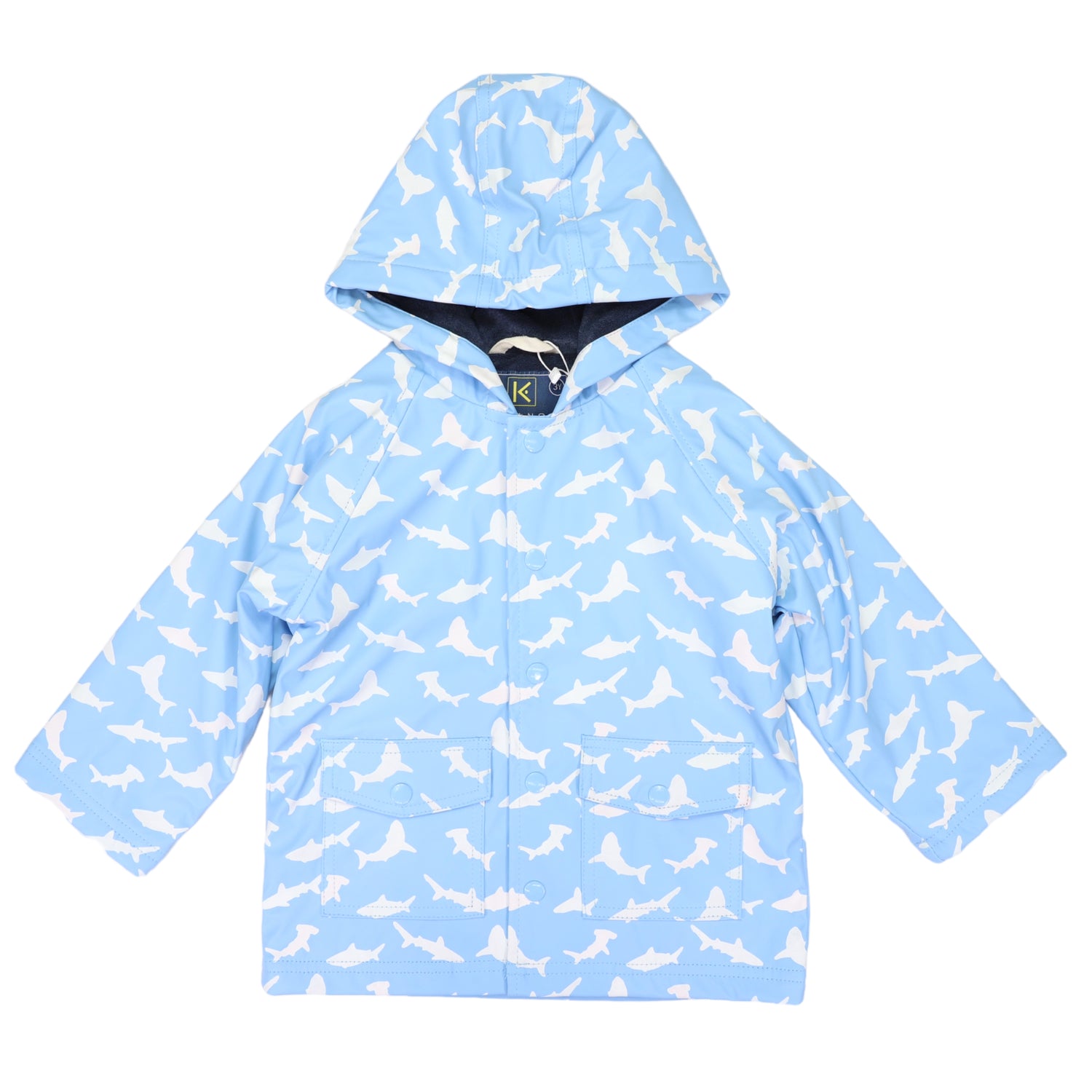 Shark Colour Change Raincoat Blue