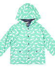 Shark Colour Change Raincoat Green