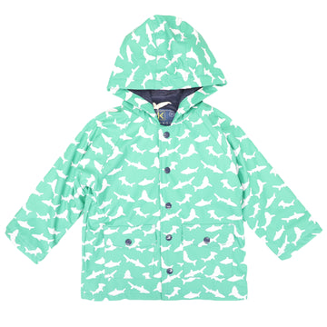 Shark Colour Change Raincoat Green