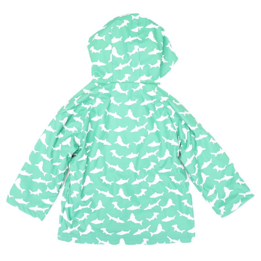 Shark Colour Change Raincoat Green