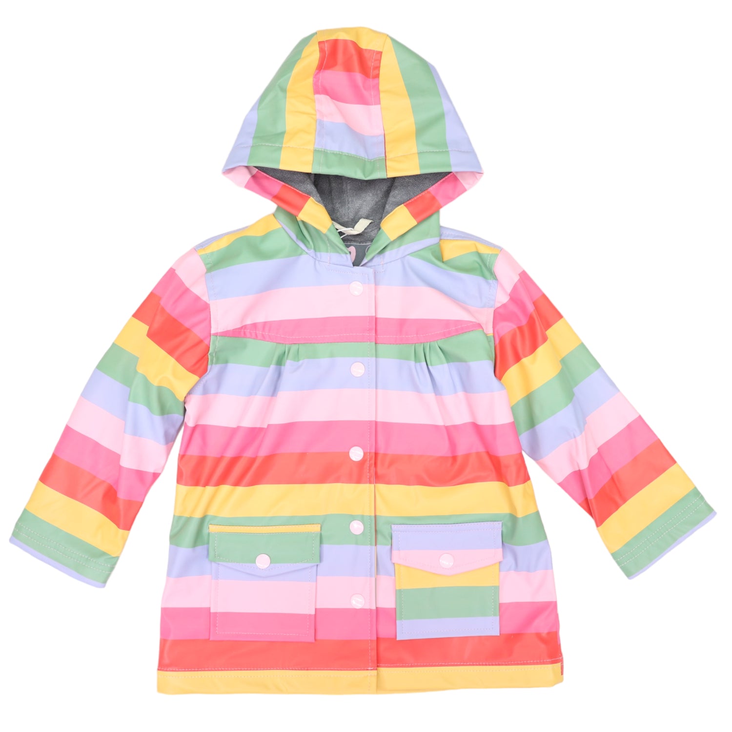 Striped Raincoat Rainbow Stripe
