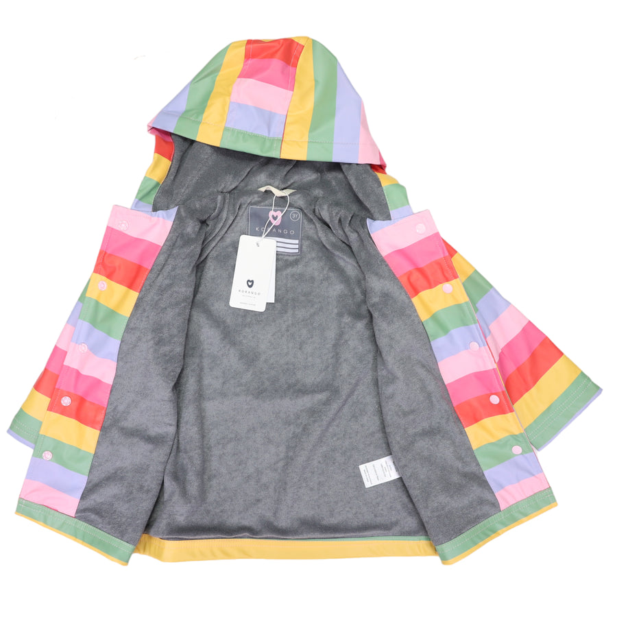 Striped Raincoat Rainbow Stripe