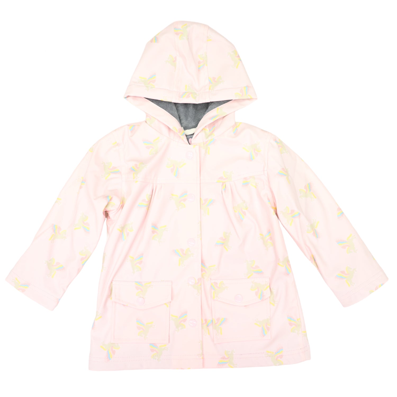 Flying Unicorn Raincoat Pink
