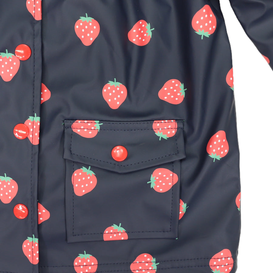 Strawberry Raincoat Navy