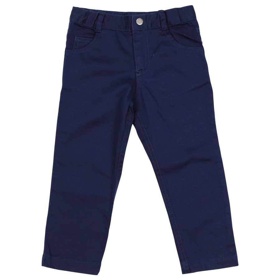 Stretch Twill Chino with Adjustable Waist Navy