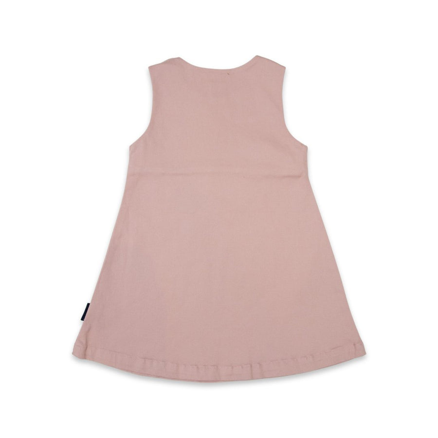 Pinafore with Watermelon Applique Pink
