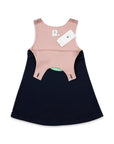 Pinafore with Watermelon Applique Navy