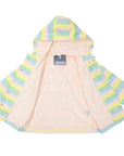 Striped Raincoat Pastel Pink