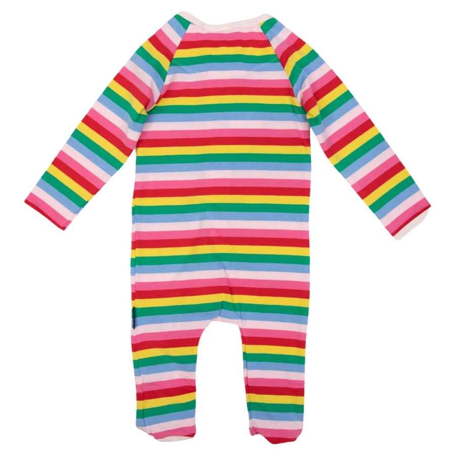 Stripe Long Sleeve Zip Romper Rainbow Stripe