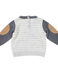 Stripe Knit Sweater Grey