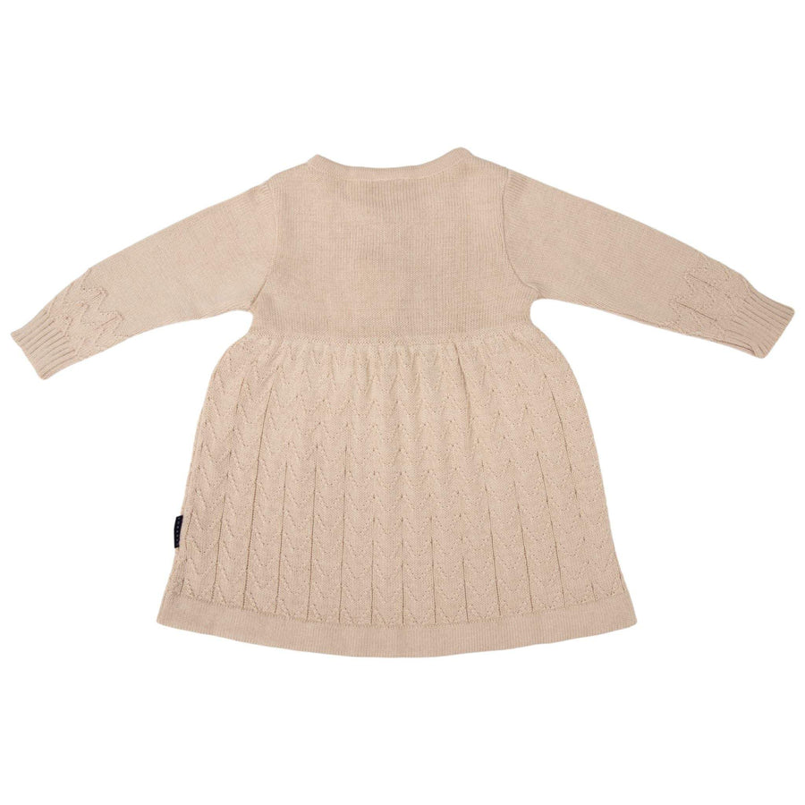 Textured Knit Dress Ivory