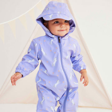 Unicorn Rain Suit Lavender