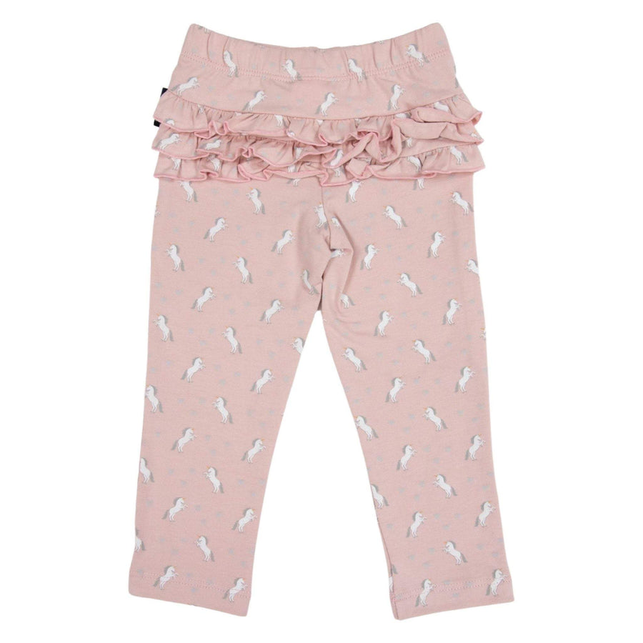 Unicorn Ruffle Legging Dusty Pink