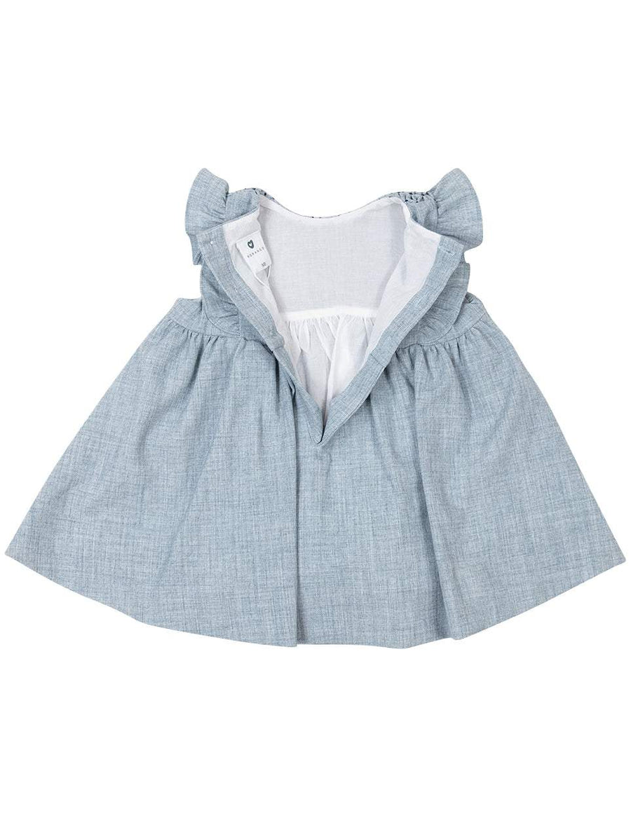 Smocked Blue Dress