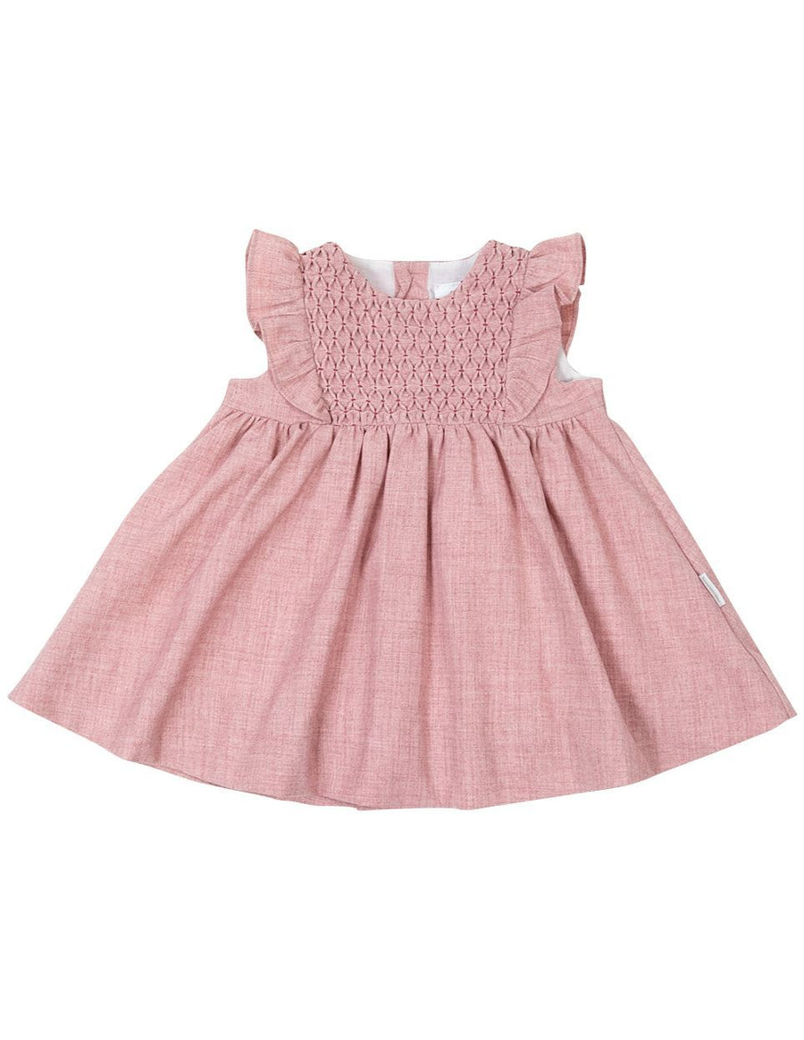 Smocked Pink Dress