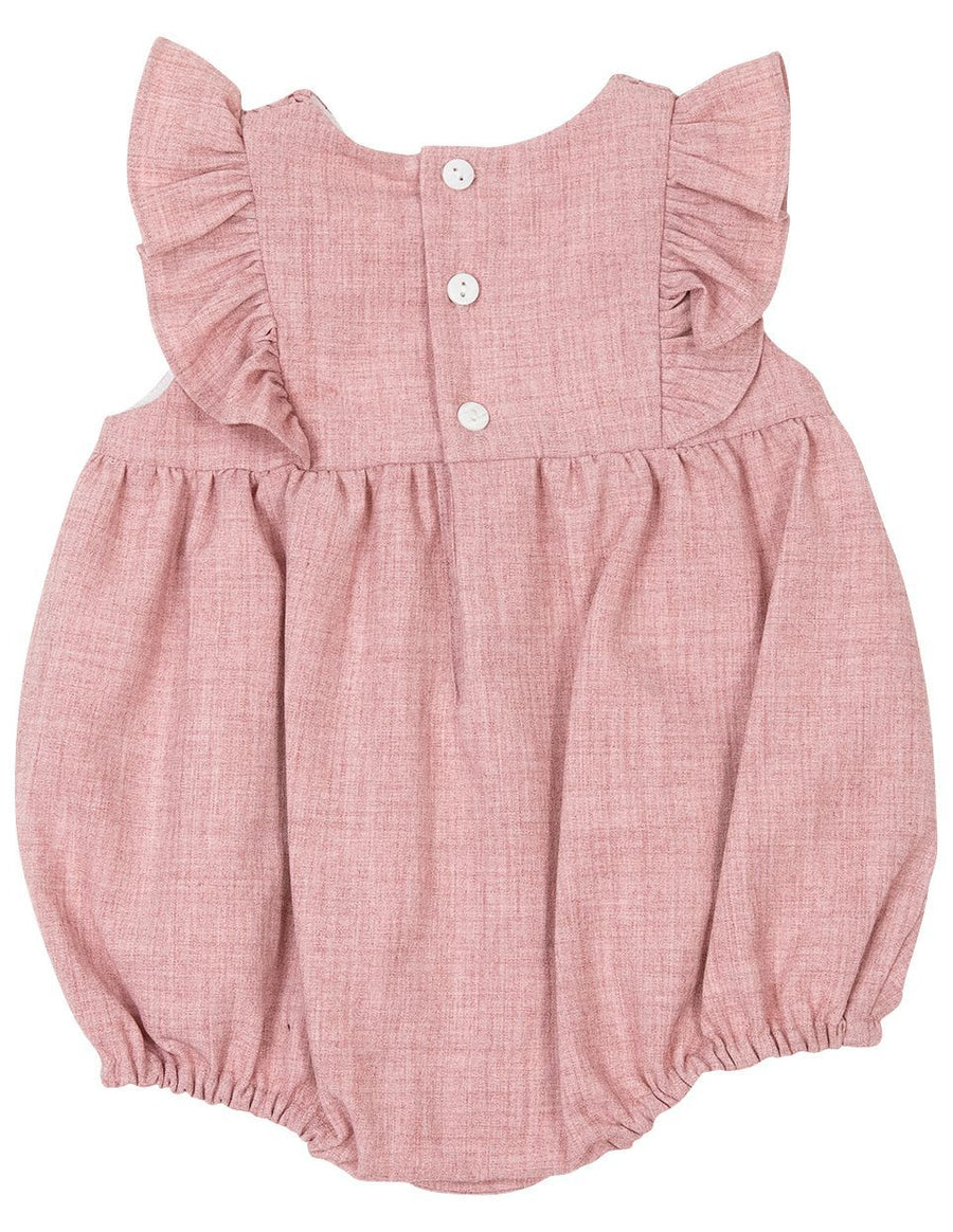 Smocked Pink Sunsuit