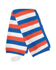 Striped Knit Blanket Blue