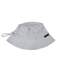 Cotton Sun Hat Grey Marle Stripe