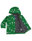 Little Stag Raincoat Green